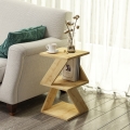 Mesa de cabeceira ALBENI 50x30 cm castanho