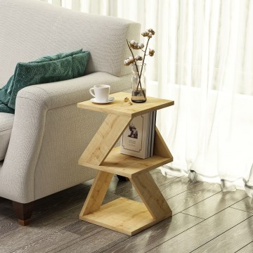 Mesa de cabeceira ALBENI 50x30 cm castanho