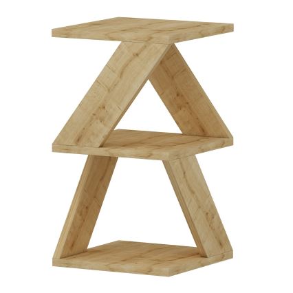 Mesa de cabeceira ALBENI 50x30 cm castanho