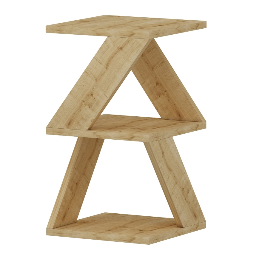 Mesa de cabeceira ALBENI 50x30 cm castanho