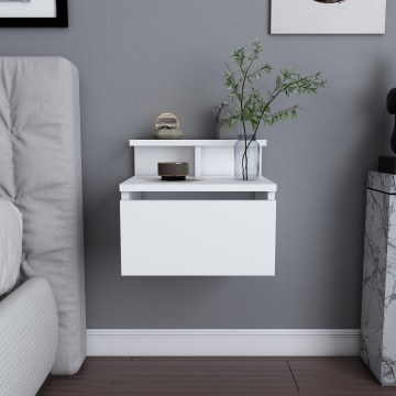 Mesa de cabeceira ALICE 39,8x35 cm branco