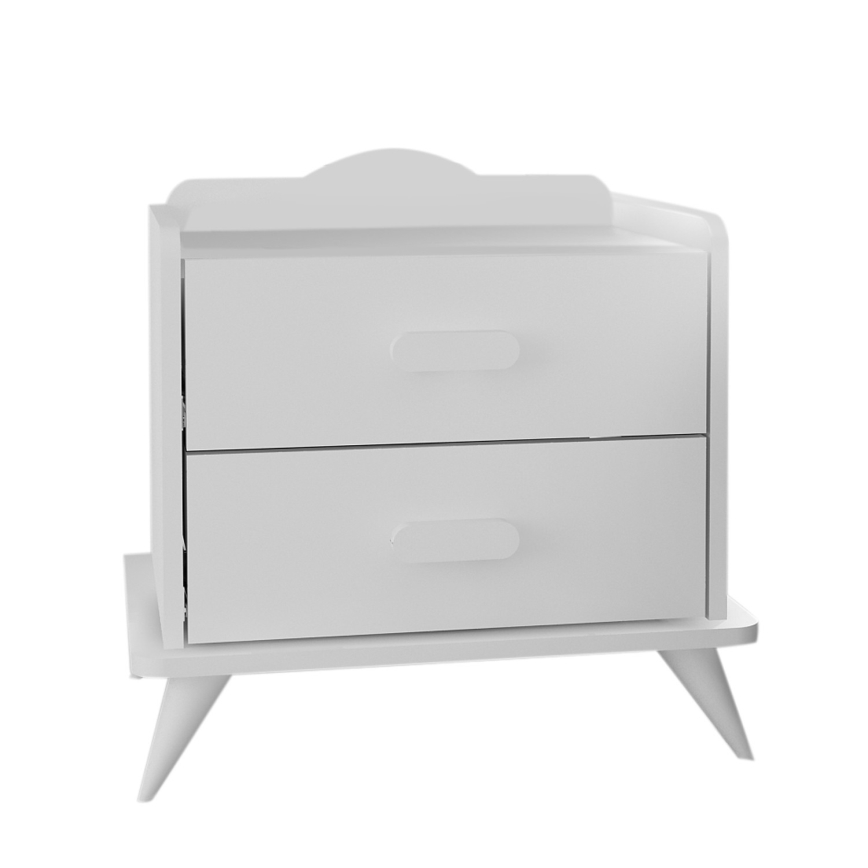 Mesa de cabeceira ANDAZ 58,6x60 cm branco