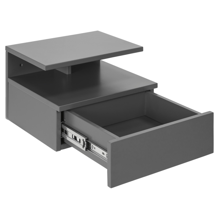Mesa de cabeceira AVA cinzento