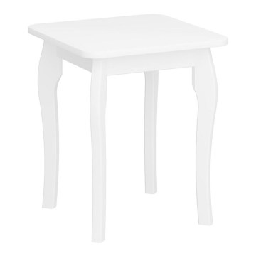 Mesa de cabeceira BAROQUE 45,6x39 cm branco