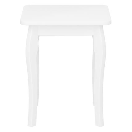 Mesa de cabeceira BAROQUE 45,6x39 cm branco