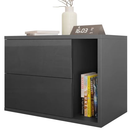Mesa de cabeceira BECE 40x57 cm antracite