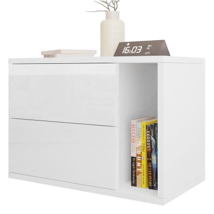 Mesa de cabeceira BECE 40x57 cm branco