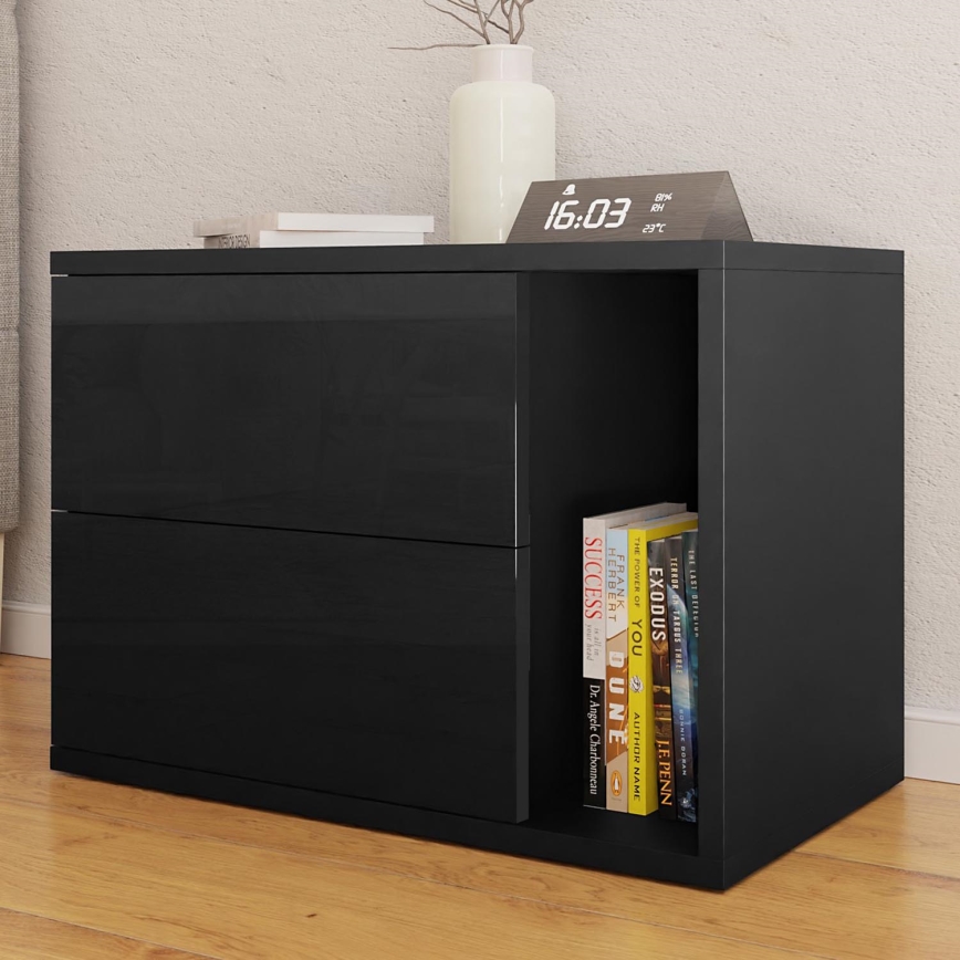 Mesa de cabeceira BECE 40x57 cm preto