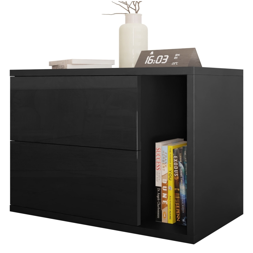 Mesa de cabeceira BECE 40x57 cm preto