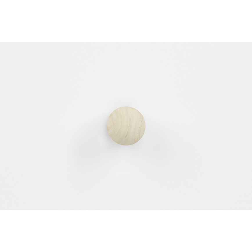 Mesa de cabeceira BUBO 58x69 cm branco/bege