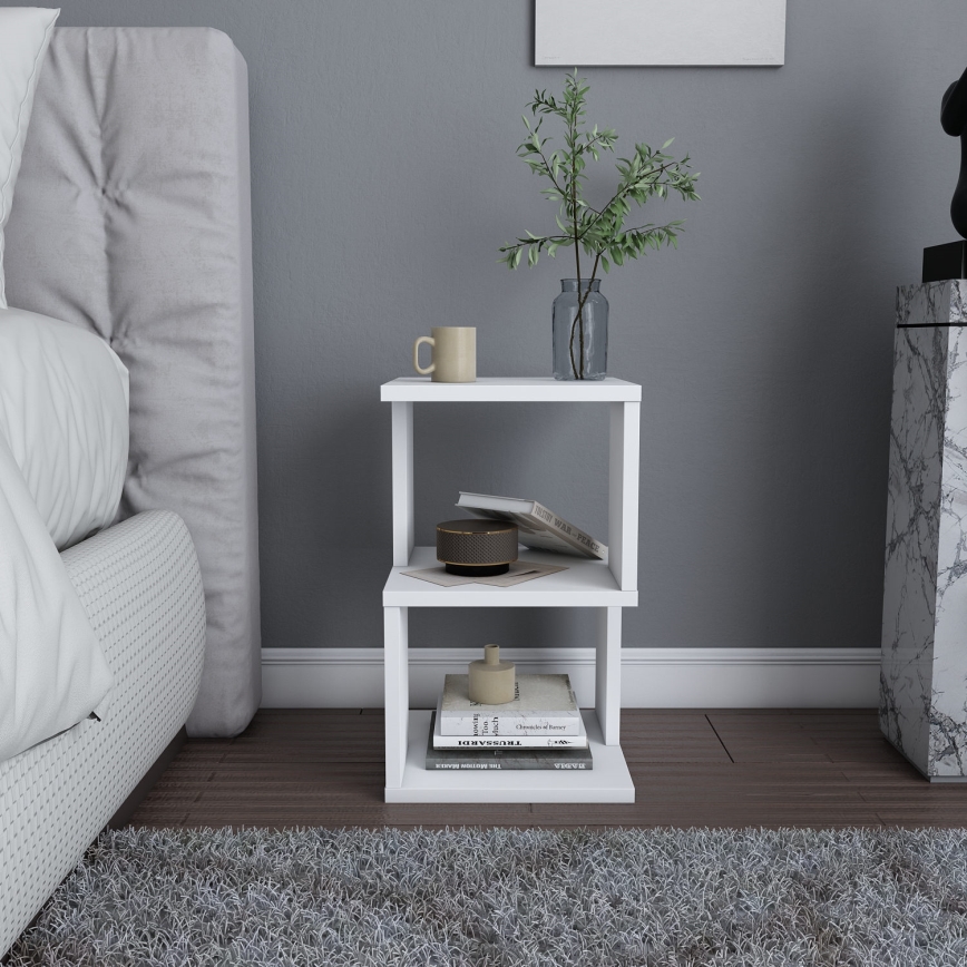 Mesa de cabeceira CARTER 49,4x29,6 cm branco