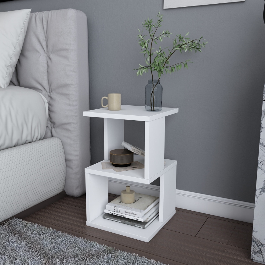 Mesa de cabeceira CARTER 49,4x29,6 cm branco