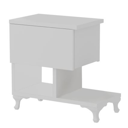 Mesa de cabeceira CAST 46,8x46,8 cm branca