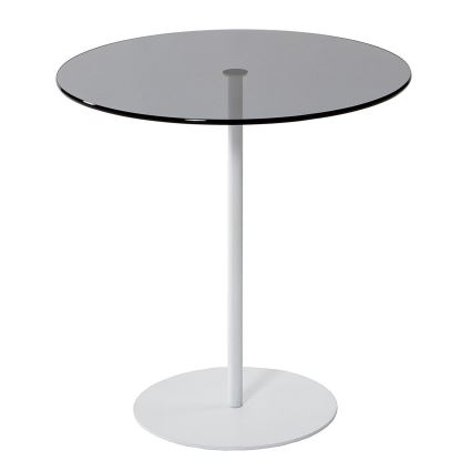 Mesa de cabeceira CHILL 50x50 cm branco/preto