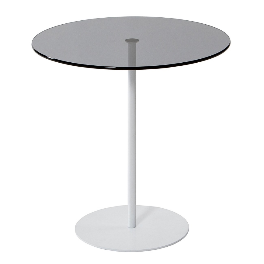 Mesa de cabeceira CHILL 50x50 cm branco/preto