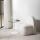 Mesa de cabeceira CHILL 50x50 cm branco/transparente