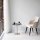 Mesa de cabeceira CHILL 50x50 cm dourada/preto