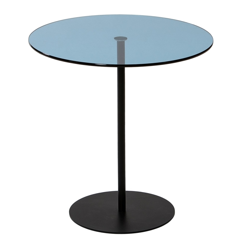 Mesa de cabeceira CHILL 50x50 cm preto/azul