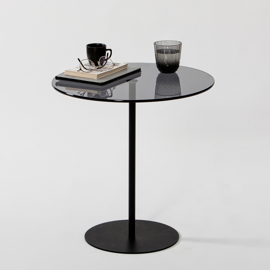 Mesa de cabeceira CHILL 50x50 cm preto