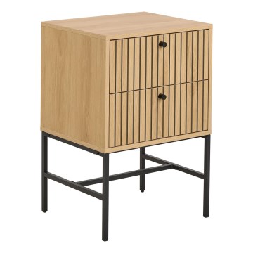 Mesa de cabeceira com gavetas OLIVIA em carvalho