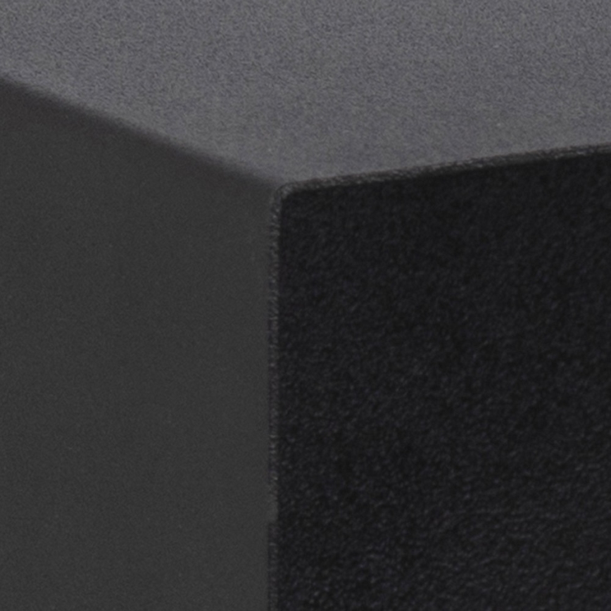 Mesa de cabeceira com opção de montagem na parede BEKIM preto/bambu