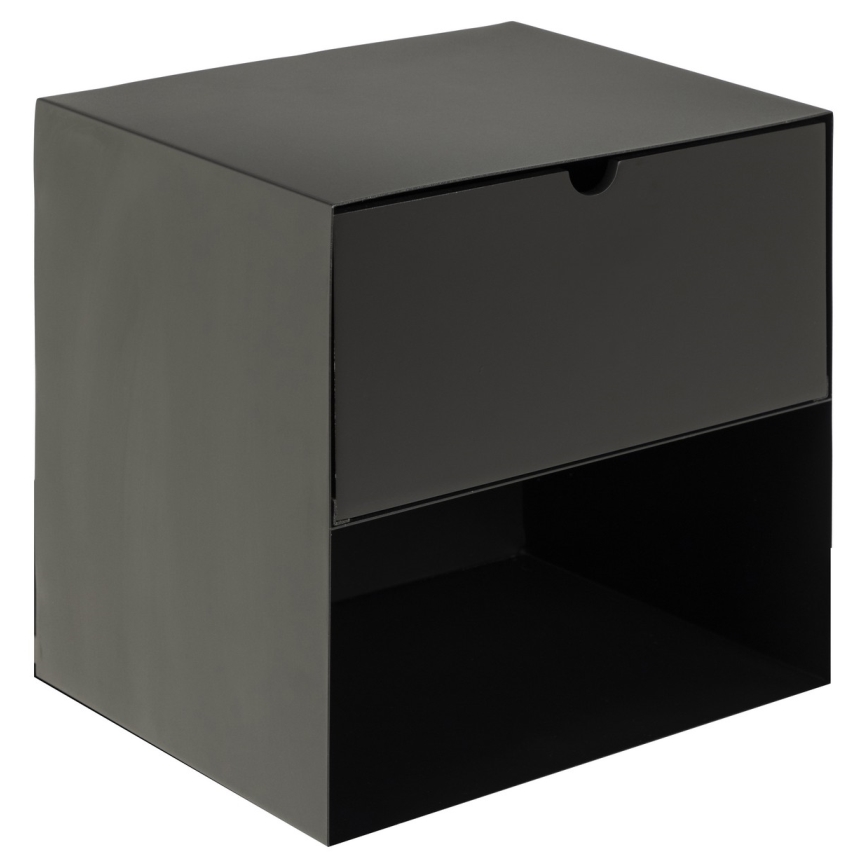 Mesa de cabeceira com opção de montagem na parede BEKIM preto