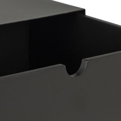 Mesa de cabeceira com opção de montagem na parede BEKIM preto