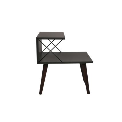 Mesa de cabeceira CROSS 55x50 cm antracite