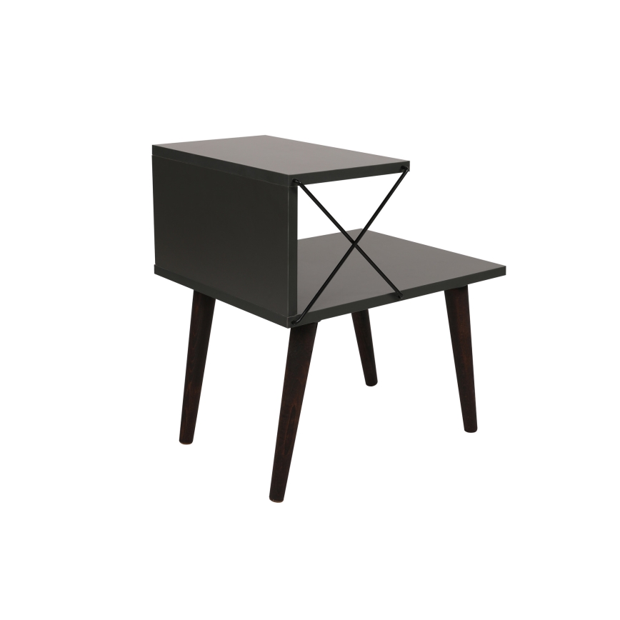Mesa de cabeceira CROSS 55x50 cm antracite