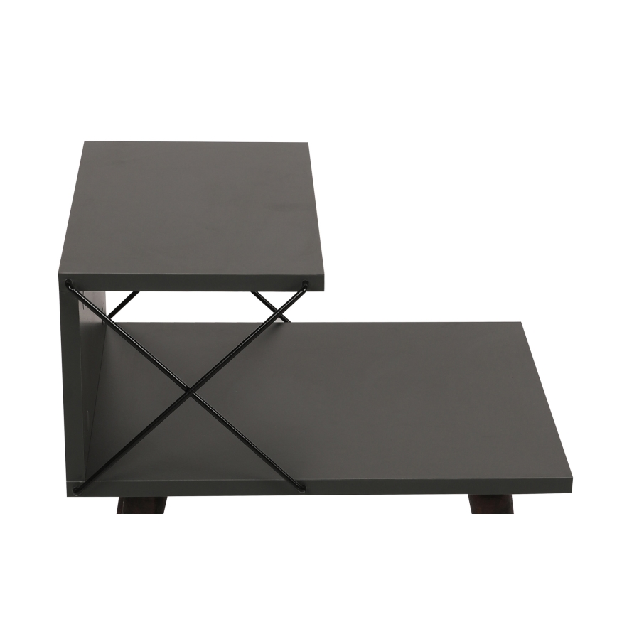 Mesa de cabeceira CROSS 55x50 cm antracite