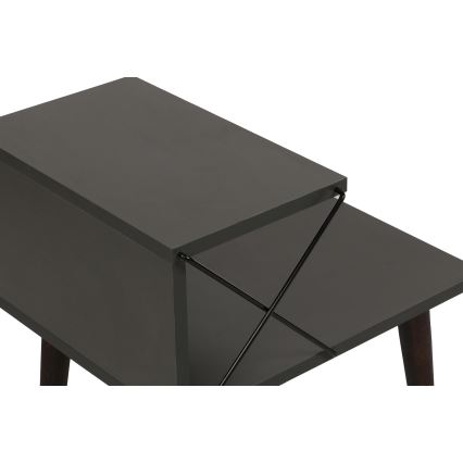 Mesa de cabeceira CROSS 55x50 cm antracite