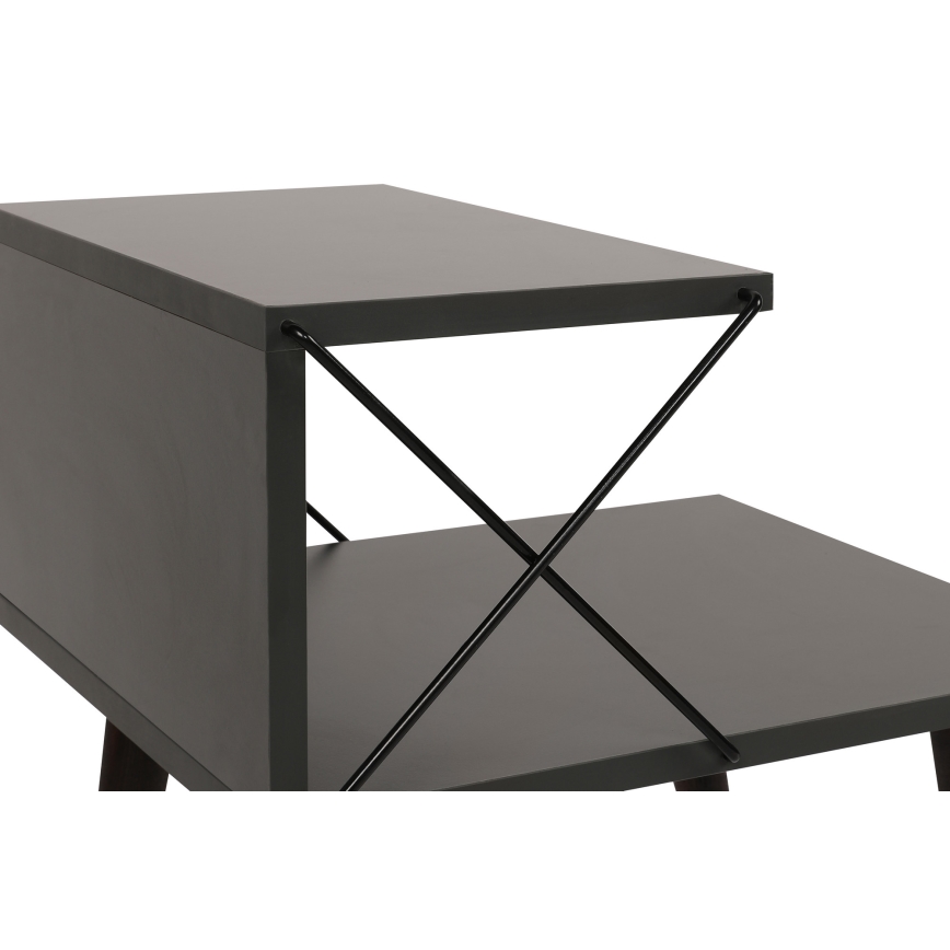 Mesa de cabeceira CROSS 55x50 cm antracite
