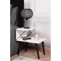 Mesa de cabeceira CROSS 55x50 cm branca