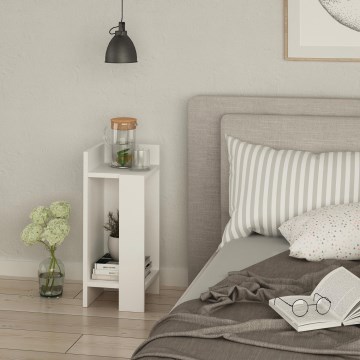 Mesa de cabeceira ELOS  60x25 cm branca