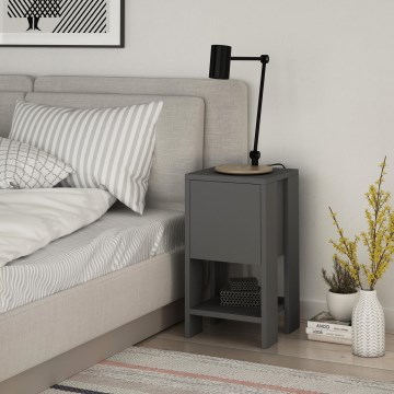 Mesa de cabeceira EMA 55x30 cm antracite