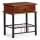 Mesa de cabeceira FIONA 55x48 cm castanho/preto