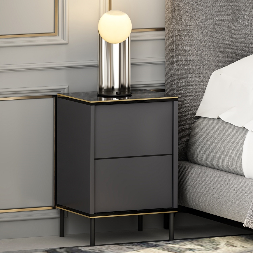 Mesa de cabeceira IMAJ 60x40 cm antracite