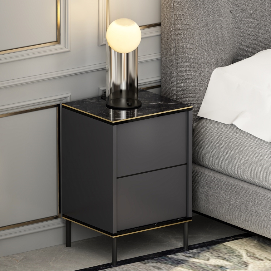Mesa de cabeceira IMAJ 60x40 cm antracite