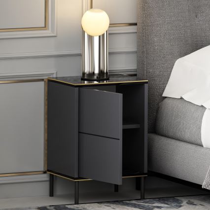 Mesa de cabeceira IMAJ 60x40 cm antracite