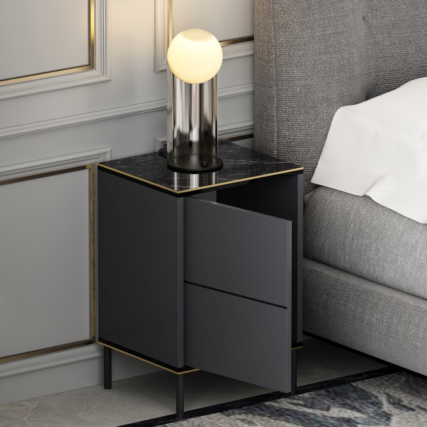 Mesa de cabeceira IMAJ 60x40 cm antracite