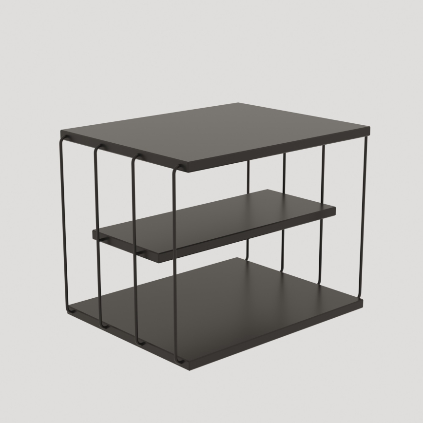 Mesa de cabeceira LIFON 40x50 cm antracite