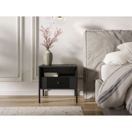 Mesa de cabeceira LUE preta
