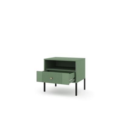 Mesa de cabeceira LUE verde/preta