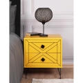 Mesa de cabeceira LUNA 55x50 cm amarelo