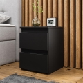 Mesa de cabeceira MALWA 40x40 cm mate preto
