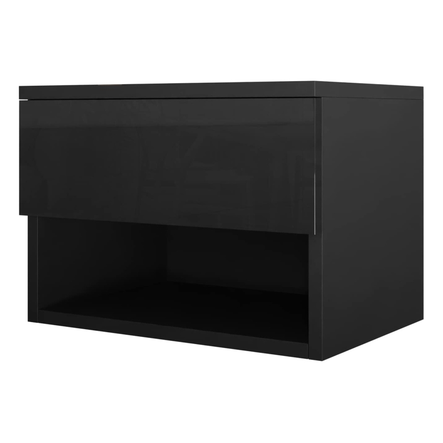 Mesa de cabeceira NECE 32x45 cm preto