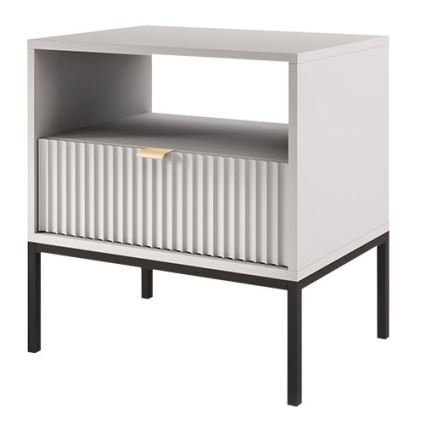 Mesa de cabeceira NOVA 56x54 cm cinzento/preto