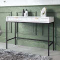 Mesa de cabeceira NOVA 77x104 cm branco/preto