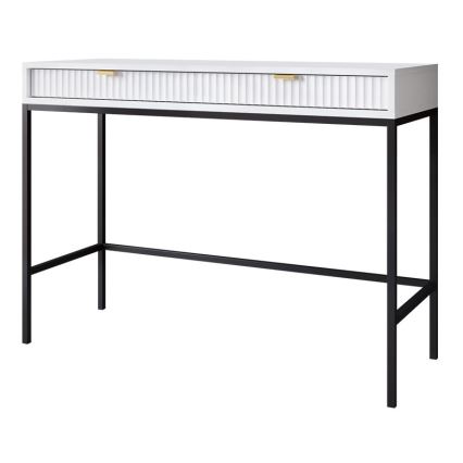 Mesa de cabeceira NOVA 77x104 cm branco/preto