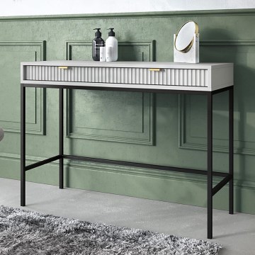 Mesa de cabeceira NOVA 77x104 cm cinzento/preto
